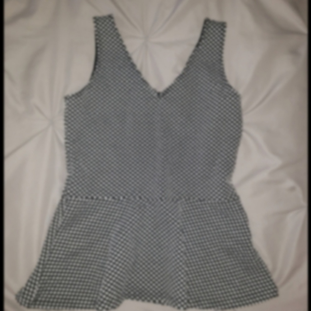 H&M Divided Peplum V- neck